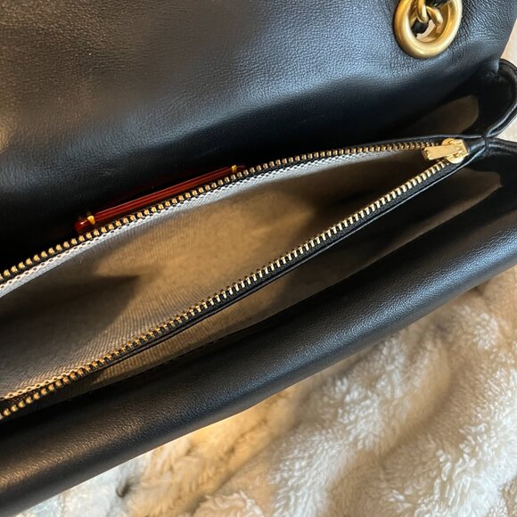 COACH Tabby 26 Quilted Shoulder Crossbody Bag CP150 Black w/ Brass + Dust Bag - Picture 13 of 15